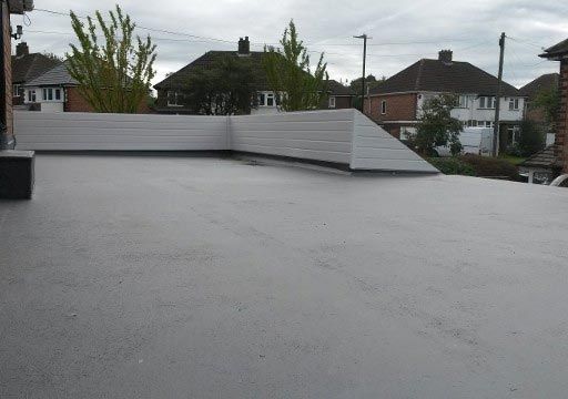 flat roofing work that has been completed by our professionals