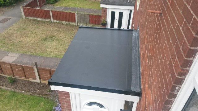 A small flat roof that has been installed by our team